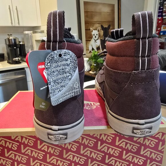 Vans Sk8-Hi MTE Primaloft All Terrain Waterproof Shoes Boots Chocolate SZ 13 NEW - Picture 7 of 16